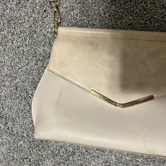 Tan purse with snakeskin, Vintage Style - Picture 4 of 5